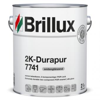 Brillux 2K-Durapur Seidenglanzlack 7741 2,0 Lt RAL 9007 graualuminium 2,5 kg | RAL 9007 graualuminium