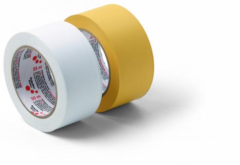 Bauklebeband PVC Quergerillt 50 mm gelb 50 mm gelb