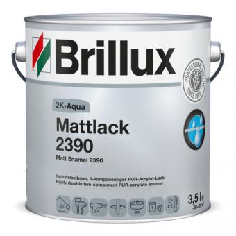 Brillux 2K-Aqua Mattlack 2390 1,0 Lt weiß mit Härter 1,0 Lt weiß mit Härter
